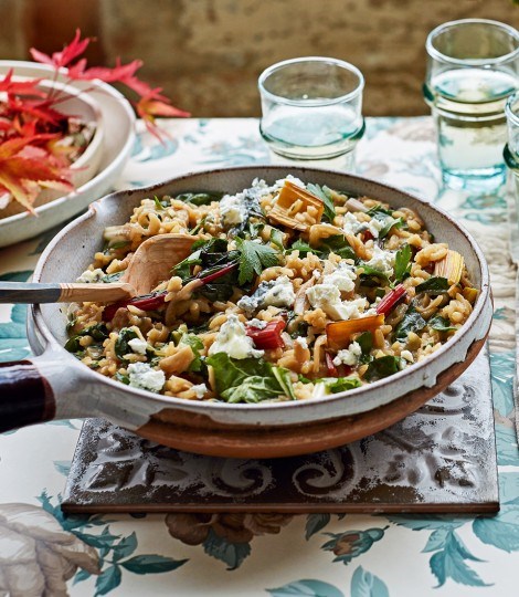 Caramelised onion risotto with ale and balsamic vinegar