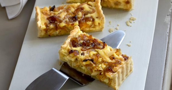 Caramelised onion tart