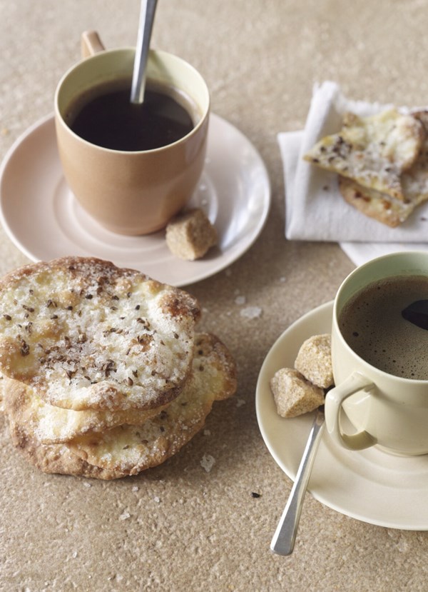 Caramelised orange and Pernod pastries