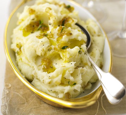 Caramelised shallot mash