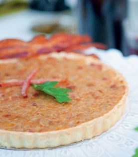 Caramelized Alsatian onion tart
