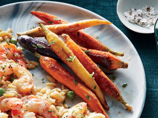 Caramelized baby carrots