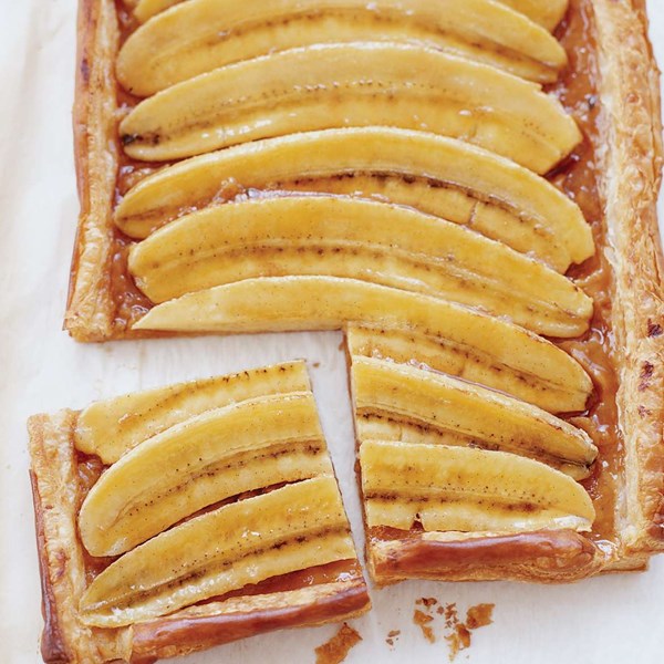 Caramelized banana tart [Zoe Behrens]