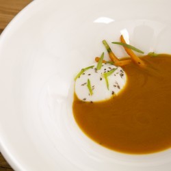 Caramelized carrot soup