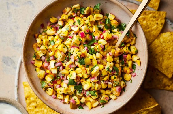 Caramelized corn & jalapeño salsa