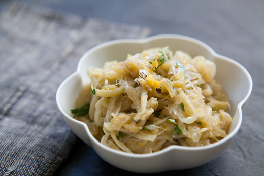 Caramelized fennel and onions