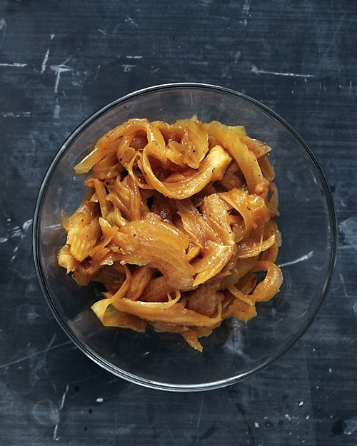 Caramelized fennel and onions