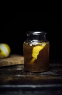 Caramelized fig and bourbon iced chai