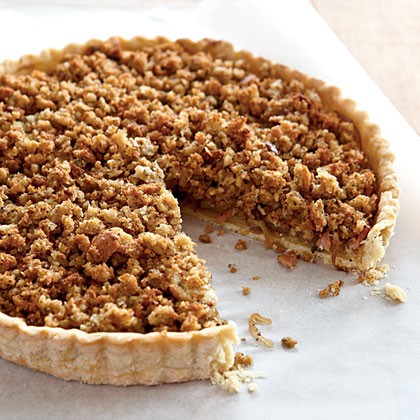 Caramelized onion and Canadian bacon tart