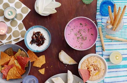 Caramelized onion and Dolcelatte dip