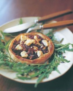 Caramelized onion and goat’s cheese tart
