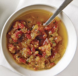 Caramelized onion and sherry vinaigrette