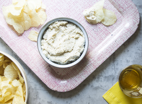 Caramelized onion and sunchoke dip