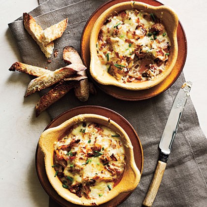 Caramelized onion, Gruyère, and bacon spread