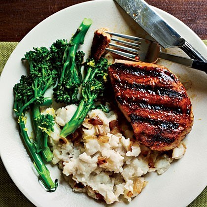 Caramelized onion mashed potatoes