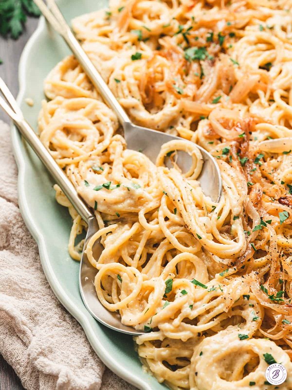 Caramelized onion pasta
