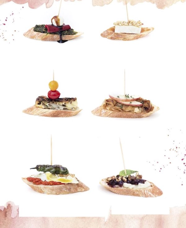 Caramelized onion pintxos