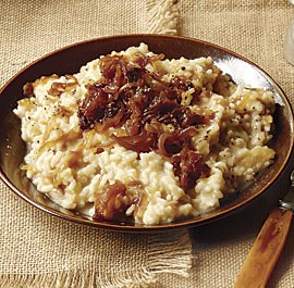 Caramelized onion risotto