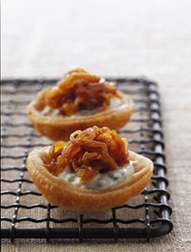 Caramelized-onion tartlets
