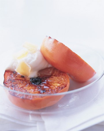 Caramelized persimmons