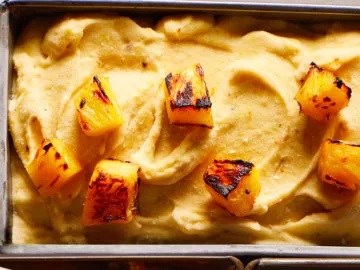Caramelized pineapple nice cream