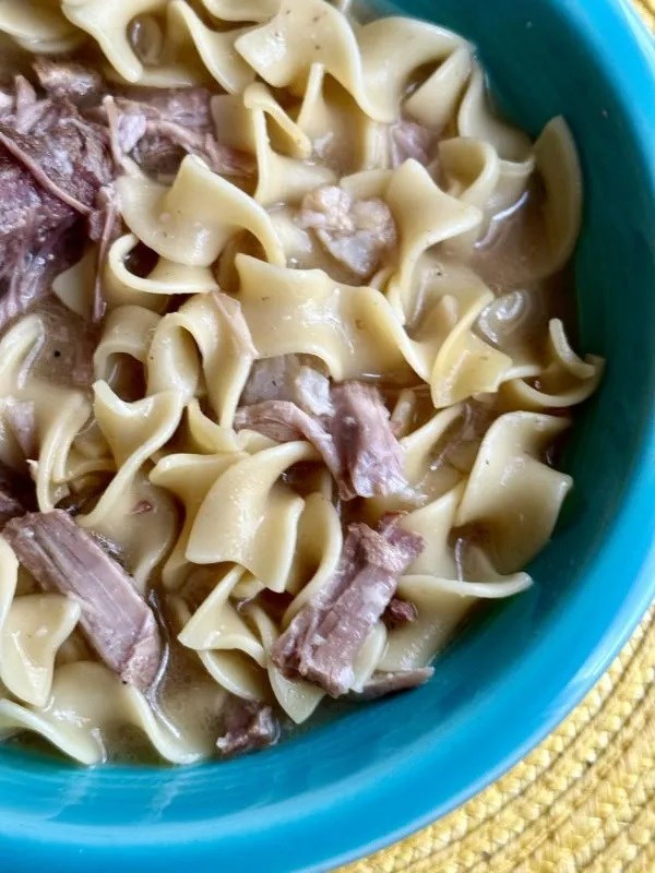 Caramelized pork and noodle soup
