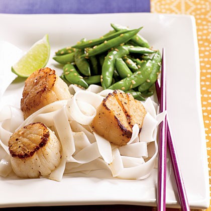 Caramelized scallops