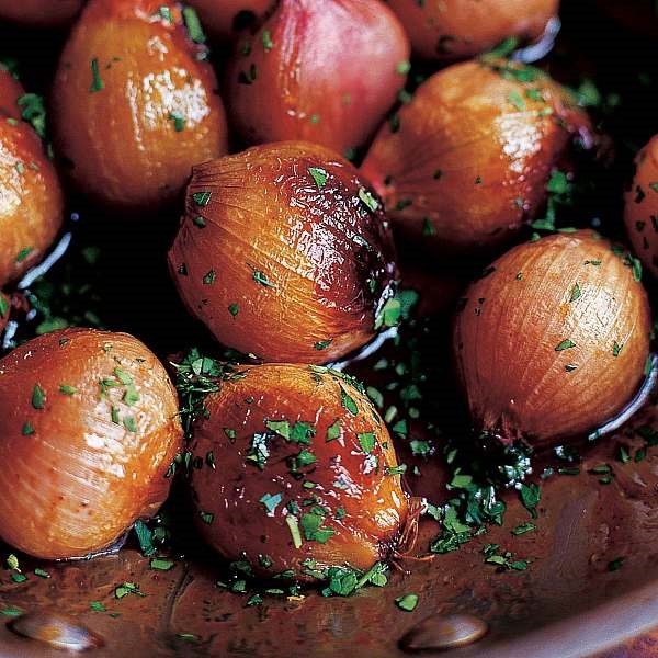 Caramelized shallots