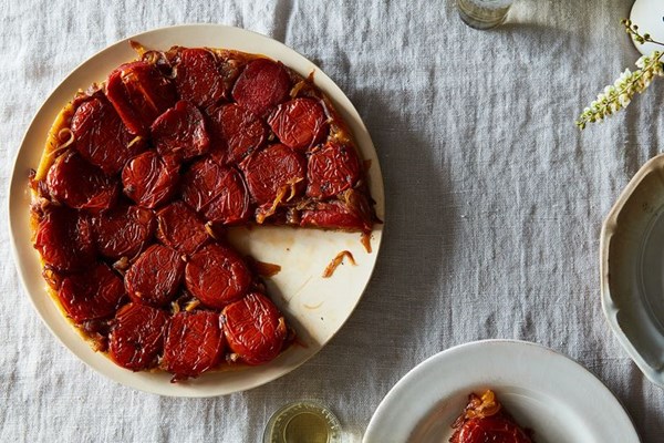Caramelized tomato tarte Tatin