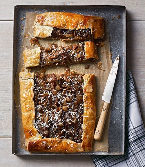 Caramelized Vidalia onion galette