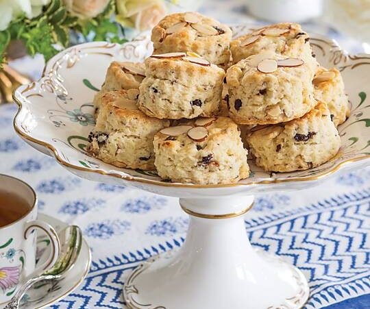 Caraway, currant, and almond scones