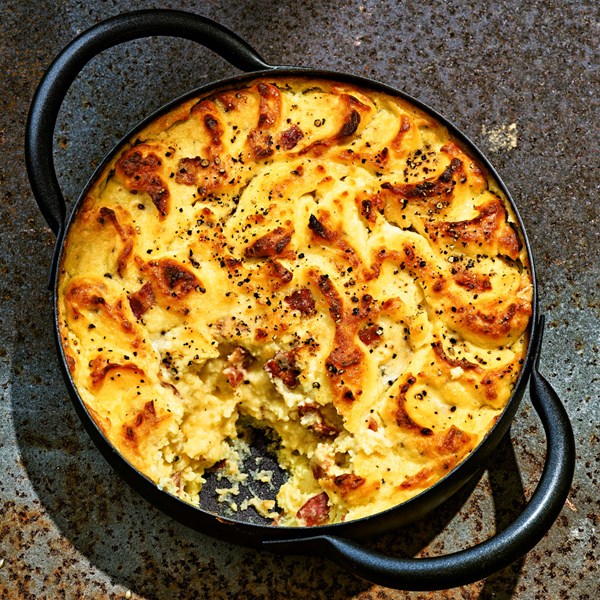 Carbonara mashed potatoes