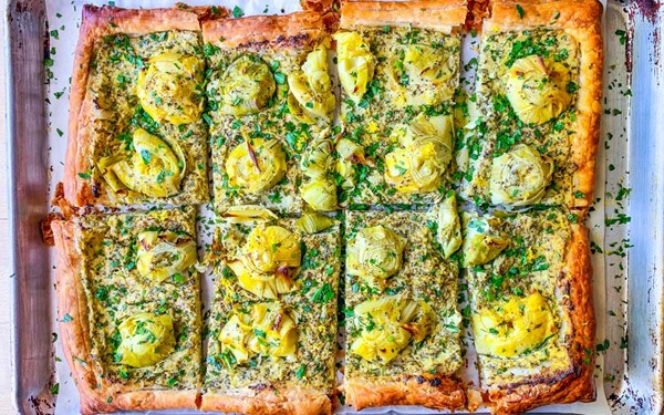 Carciofi alla Romana tart