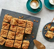 Cardamom & coffee streusel cake