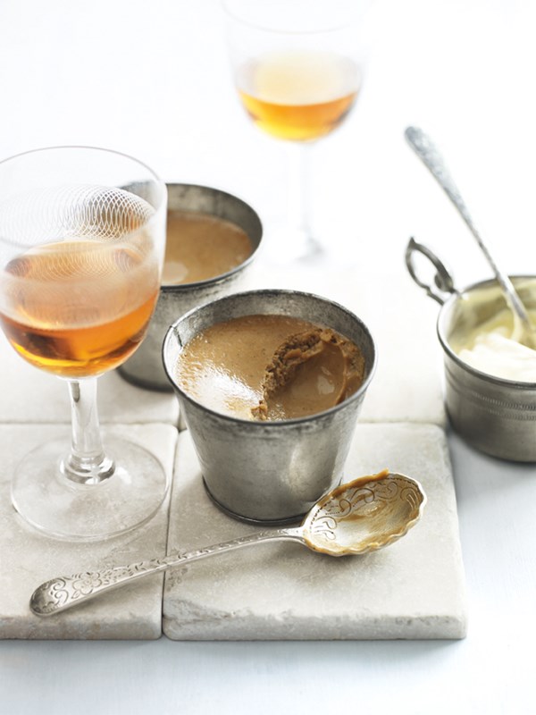 Cardamom and coffee custards
