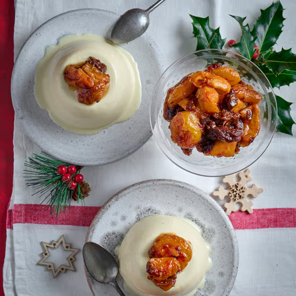 Cardamom and orange panna cotta