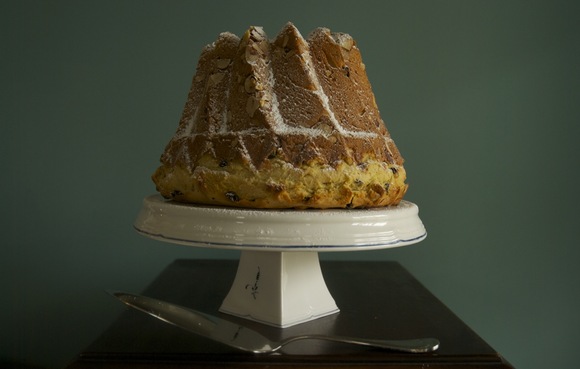 Cardamom and orange scented kugelhopf