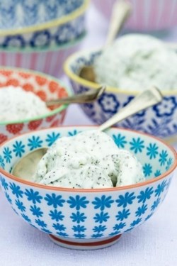 Cardamom and poppy seed ice cream