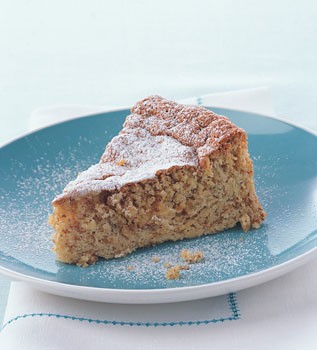 Cardamom apple almond cake