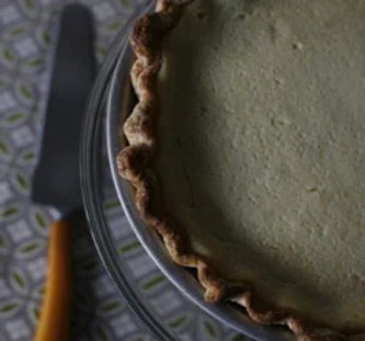 Cardamom-buttermilk pie