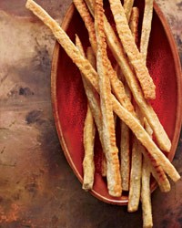Cardamom-cheddar straws