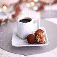 Cardamom chocolate truffles