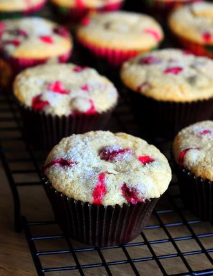 Cardamom cranberry muffins