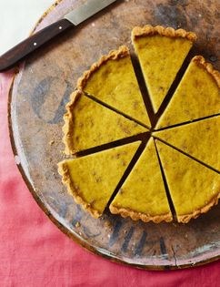 Cardamom custard tart