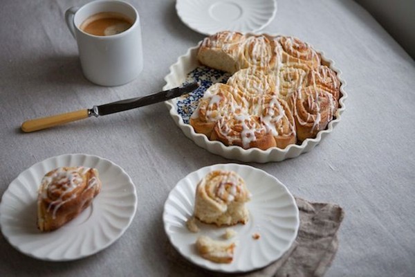 Cardamom lemon sticky buns
