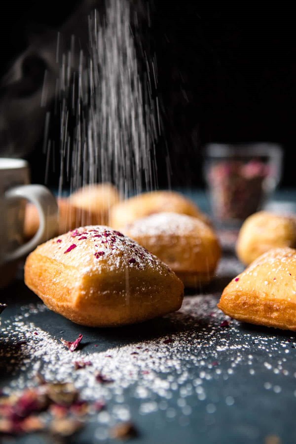 Cardamom rose beignets