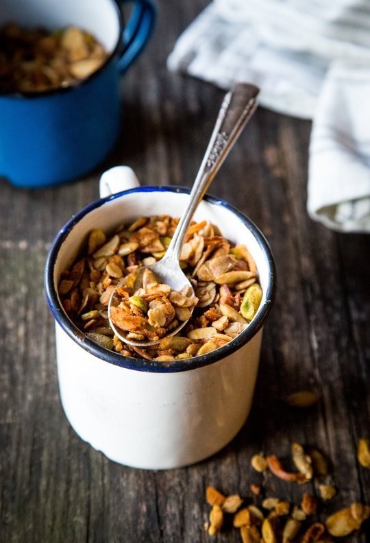 Cardamom-spiced granola