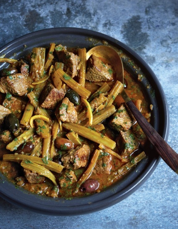 Cardoon beef tagine