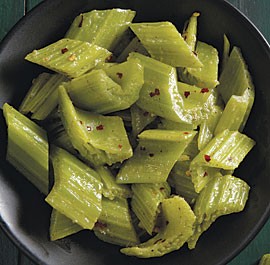 Cardoons with garlic butter and Parmesan