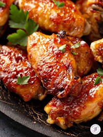Caribbean baked chicken wings